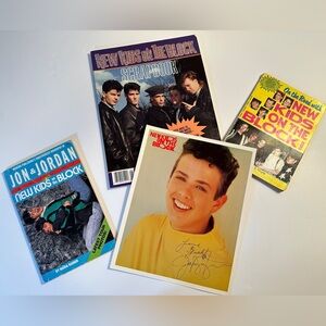 VTG NKOTB New Kids on the Block‎ Memorabilia Set - Photo Print Books Magazine